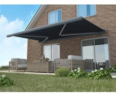 Automatinė terasos markizė DELUXE AUTOMATIC + LED, 500x300 cm, Pilkas