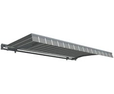 Automatinė terasos markizė PREMIUM AUTOMATIC, 500x300 cm, Pilkas/Baltas