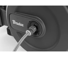 Automatinė žarnos ritė Bradas Baltas LINE su laistymo žarna 1/2" 40m