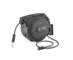 Automatinė žarnos ritė Bradas Baltas LINE su laistymo žarna 1/2" 50m ir priedais