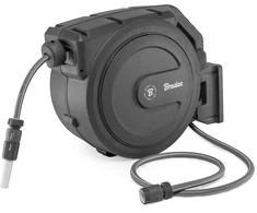Automatinė žarnos ritė Bradas Baltas LINE su laistymo žarna 1/2" 40m