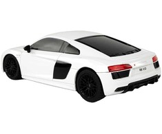 Automobilis Audi R8 su nuotolinio valdymo pultu, baltas