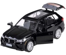 Automobilis BMW X5M su garso ir šviesos efektais, juodas