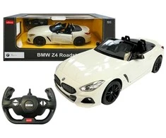 Automobilis BMW Z4 Roadster Rastar R/C su nuotolinio valdymo pultu, 1:14, baltas