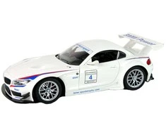 Automobilis BMW Z4 su nuotolinio valdymo pultu, baltas
