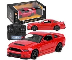 Automobilis Ford Shelby GT500 su nuotolinio valdymo pultu, raudonas
