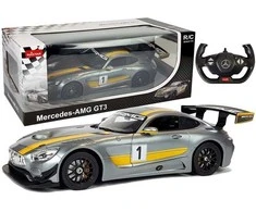 Automobilis Mercedes AMG GT3 su nuotolinio valdymo pultu, pilkas