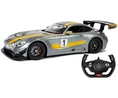 Automobilis Mercedes AMG GT3 su nuotolinio valdymo pultu, pilkas
