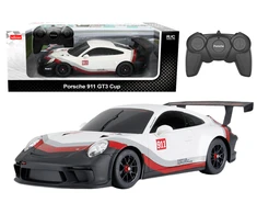 Automobilis RC 1:18 Rastar Porsche 911 GT3 Baltas-Gray