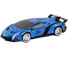 Automobilis-robotas su nuotolinio valdymo pultu, mėlynas
