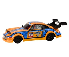 Automobilis su nuotolinio valdymo pultu, oranžinis