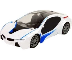 Automobilis su nuotolinio valdymo pultu ir pedalais