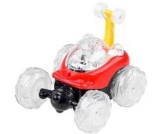 Automobilis su nuotolinio valdymo pultu, raudonas