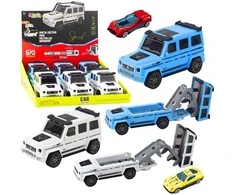Automobilis visureigis su automobiliuku ir efektais (1 vnt.)