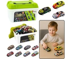Automobiliukų rinkinys lagaminėlyje, 30 vnt.