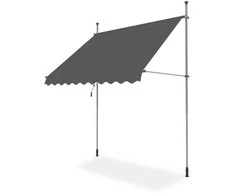 Balkono markizė EASY, 250x130 cm, Pilkas
