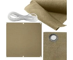 Balkono uždanga su virve, 0.8x5 m, taupe spalvos