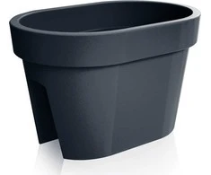 Balkono vazonas LOFLY RAILING, 40 cm, antracito