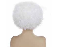 Baltas perukas afro