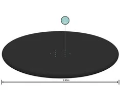 Baseino uždangalas Bestway, 244 cm