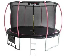Batutas Lean Sport Max, 366 cm, juodas/rožinis, 12 pėdų