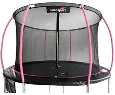 Batutas Lean Sport Max, 366 cm, juodas/rožinis, 12 pėdų