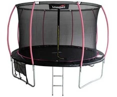 Batutas Lean Sport Max, 426 cm, juodas/rožinis, 14 pėdų