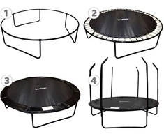 Batutas su tinklu SkyFlyer, 304 cm