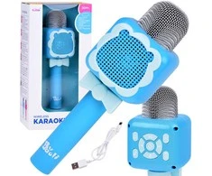 Belaidis mikrofonas vaikams su Bluetooth, mėlynas