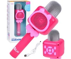 Belaidis mikrofonas vaikams su Bluetooth, rožinis