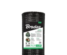 Bradas universalus tinklas UNINET, 14x16 mm, 1.5x50 m (30g/m²), juodas