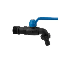 Čiaupas 3/4'' Bradas Juodas RAVEN FULL NYLON su 3/4'' išor.sr.