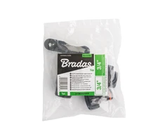 Čiaupas PP 3/4" išor.sr. Bradas su 3/4'' išor.sr. + nipelis, Juodas