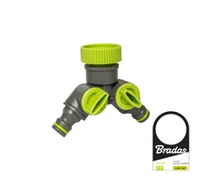 Čiaupo adapteris 1" - 3/4" su vožtuvais Bradas LIME LINE