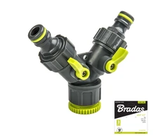 Čiaupo adapteris 3/4"-1/2" su vožtuvais Bradas LIME LINE