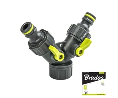 Čiaupo adapteris 3/4 su vožtuvais Bradas LIME LINE