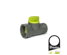 Čiaupo jungtis 3/4" su vožtuvu Bradas LIME LINE