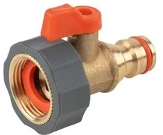 Čiaupo jungtis su 3/4" vid.sr., vožtuvu ir greita jungtim Bradas BRASS SOFT, žalvaris