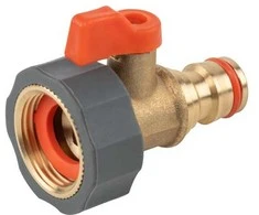 Čiaupo jungtis su 3/4" vid.sr., vožtuvu ir greita jungtim Bradas BRASS SOFT, žalvaris