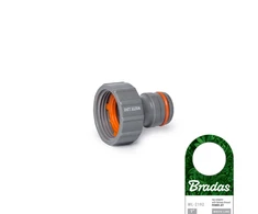 Čiaupo jungtis su vidiniu sriegiu 1" Bradas Baltas Line POWER JET