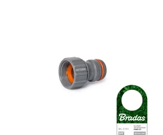 Čiaupo jungtis su vidiniu sriegiu 3/4" Bradas Baltas Line POWER JET