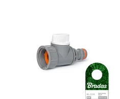 Čiaupo jungtis su vožtuvu ir vidiniu sriegiu 3/4 Bradas Baltas LINE
