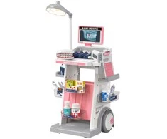 Daktaro – odontologo rinkinys su medicininiu vežimėliu vaikams