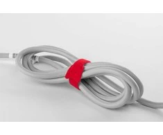 Daugiafunkciniai Velcro tvirtinimo dirželiai Bradas TC, 12 x 200 mm, 10 vnt, red