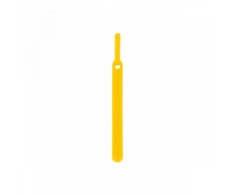 Daugiafunkciniai Velcro tvirtinimo dirželiai Bradas TL, 10 x 100 mm, 10 vnt, yellow