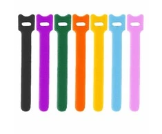 Daugiafunkciniai Velcro tvirtinimo dirželiai Bradas TC, 12 x 150 mm, 20 vnt, multicolour