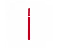 Daugiafunkciniai Velcro tvirtinimo dirželiai Bradas TL, 10 x 100 mm, 10 vnt, red