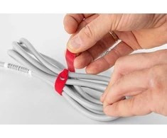 Daugiafunkciniai Velcro tvirtinimo dirželiai Bradas TL, 12 x 150 mm, 10 vnt, red