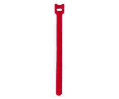 Daugiafunkciniai Velcro tvirtinimo dirželiai Bradas TC, 12 x 200 mm, 10 vnt, red