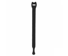 Daugiafunkciniai Velcro tvirtinimo dirželiai Bradas TR, 12 x 200 mm, 10 vnt, juodas